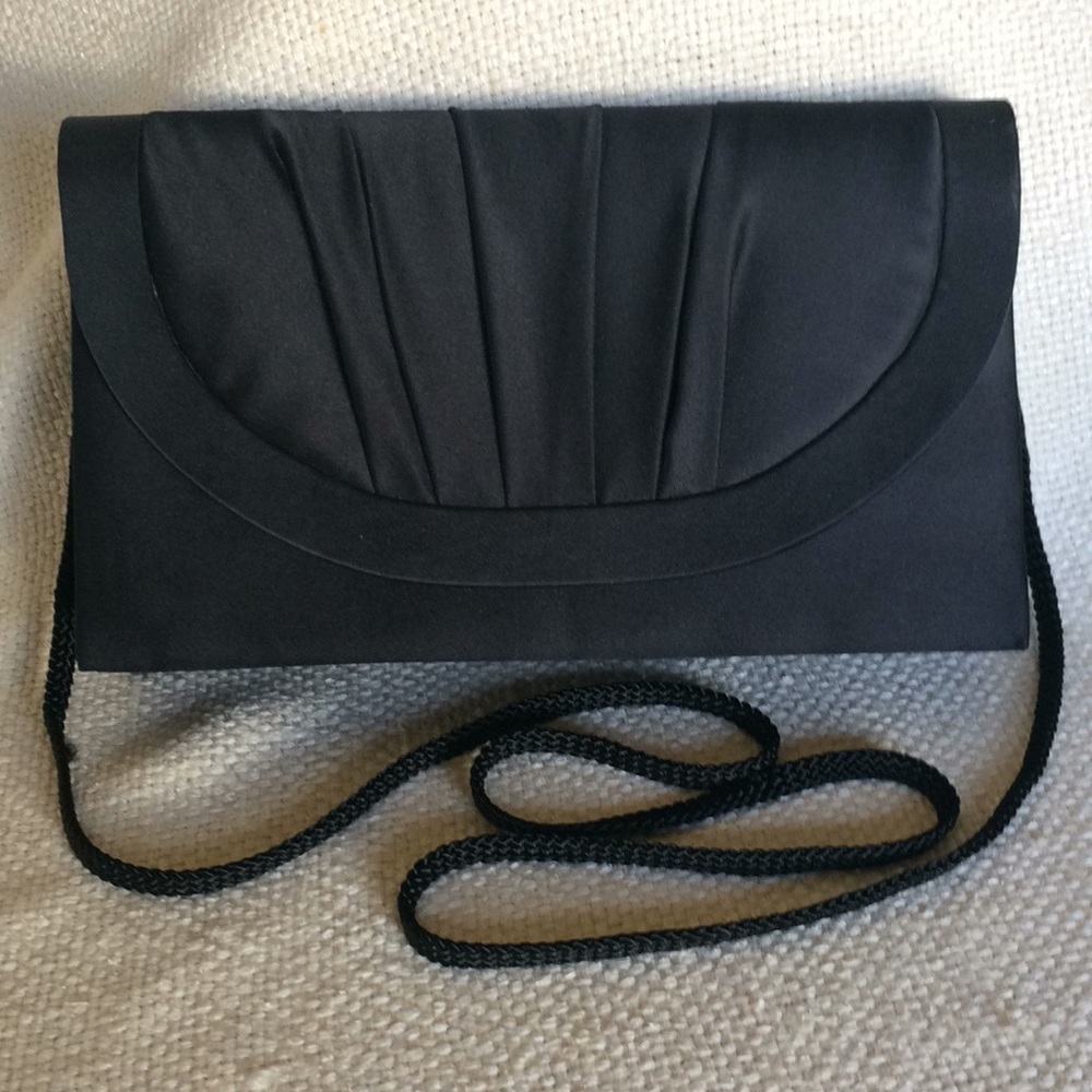 Dressy Black Silk Crossbody